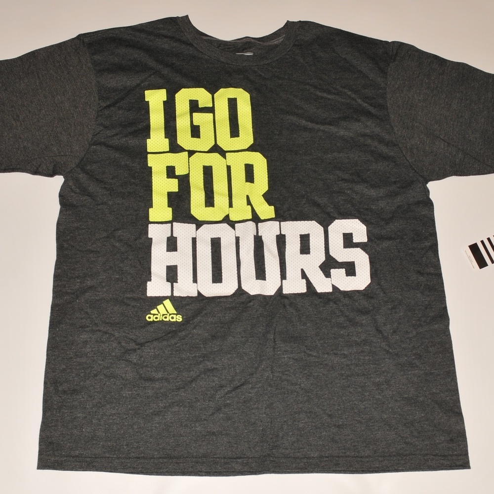 Adidas Mens Gray XL "I GO FOR HOURS" 2300 - Picture 2 of 4